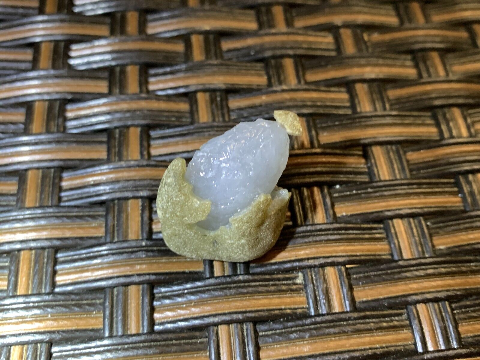 Myanmar Natural Jadeite Ice Type Raw Stone Pendant Lavender Gemstone 12 Grams