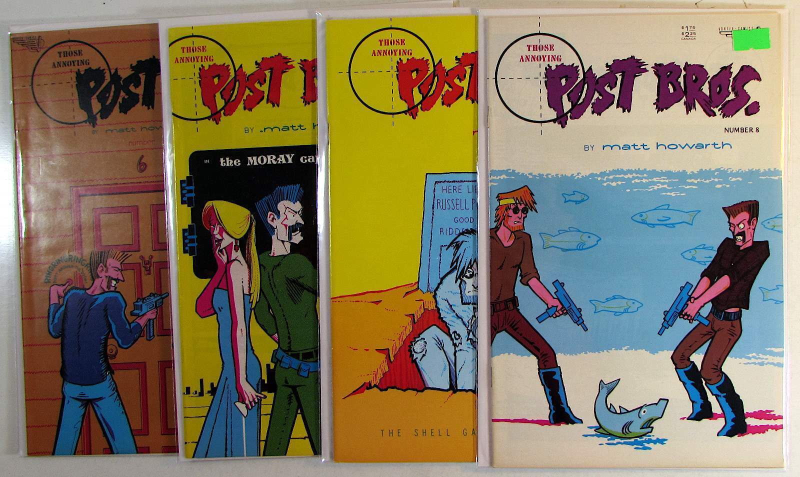 Those Annoying Post Brothers Lot of 4 #6,7,8,11 Rip Off Press (1987) Comics