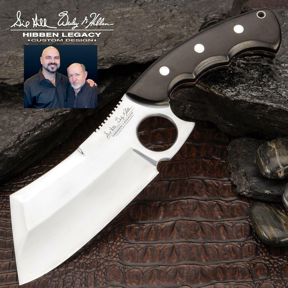 Gil Hibben Legacy Cleaver Fixed Blade Knife Full Tang 5Cr15 GH5091 Blackwood New