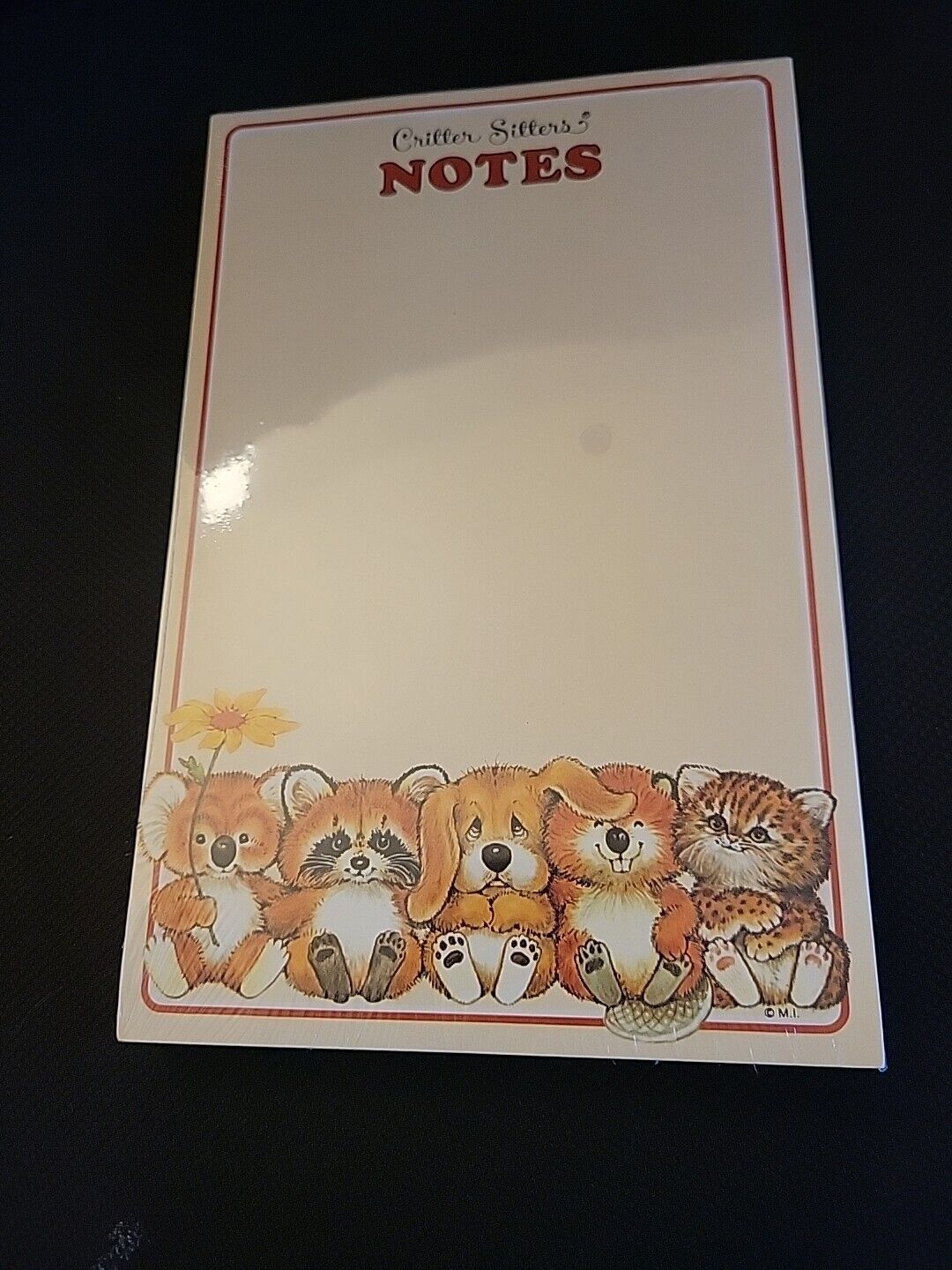 Vintage Critter Sitters NIP Notepad
