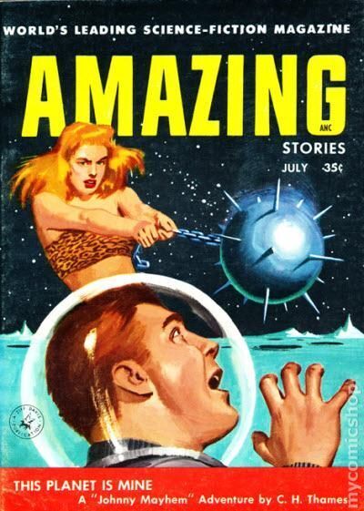 Amazing Stories Pulp Vol. 30 #7 VG 4.0 1956 Stock Image