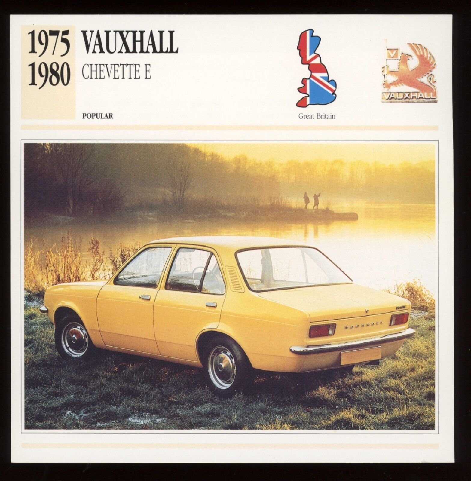 1975 - 1980  Vauxhall Chevette E  Classic Cars Card