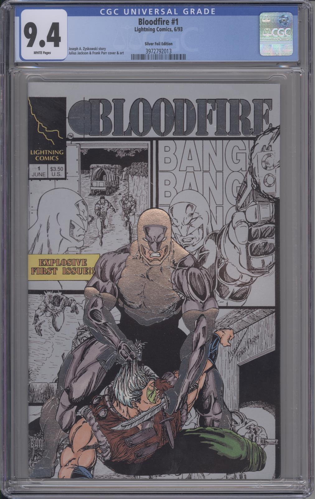 BLOODFIRE #1 - CGC 9.4 - SILVER FOIL VARIANT - RARE GRADED COPY