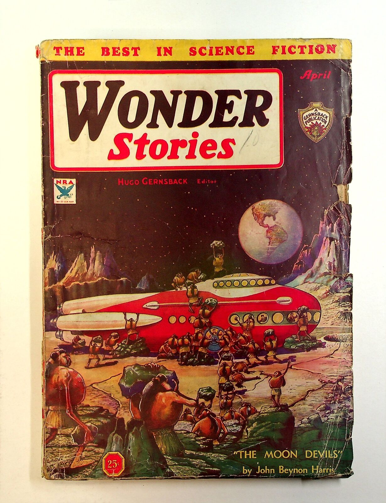 Wonder Stories Pulp 1st Series Apr 1934 Vol. 5 #9 GD/VG 3.0