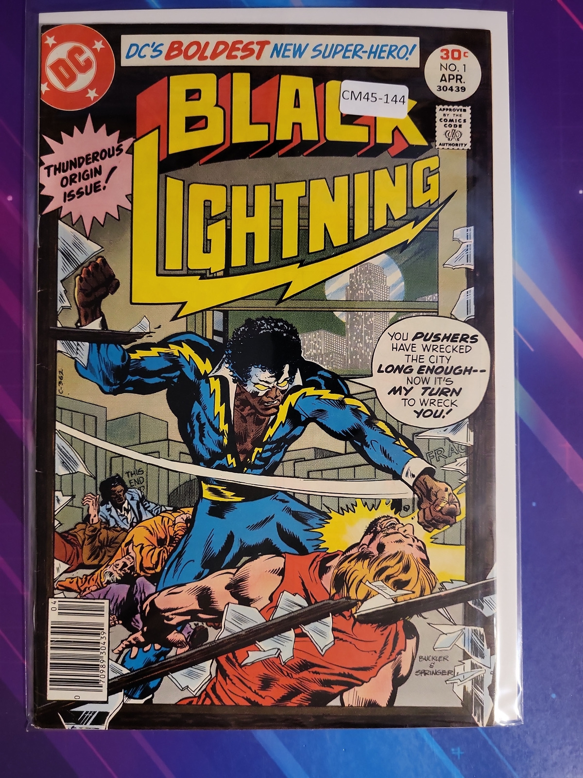 BLACK LIGHTNING #1 VOL. 1 7.0 1ST APP DC COMIC BOOK CM45-144