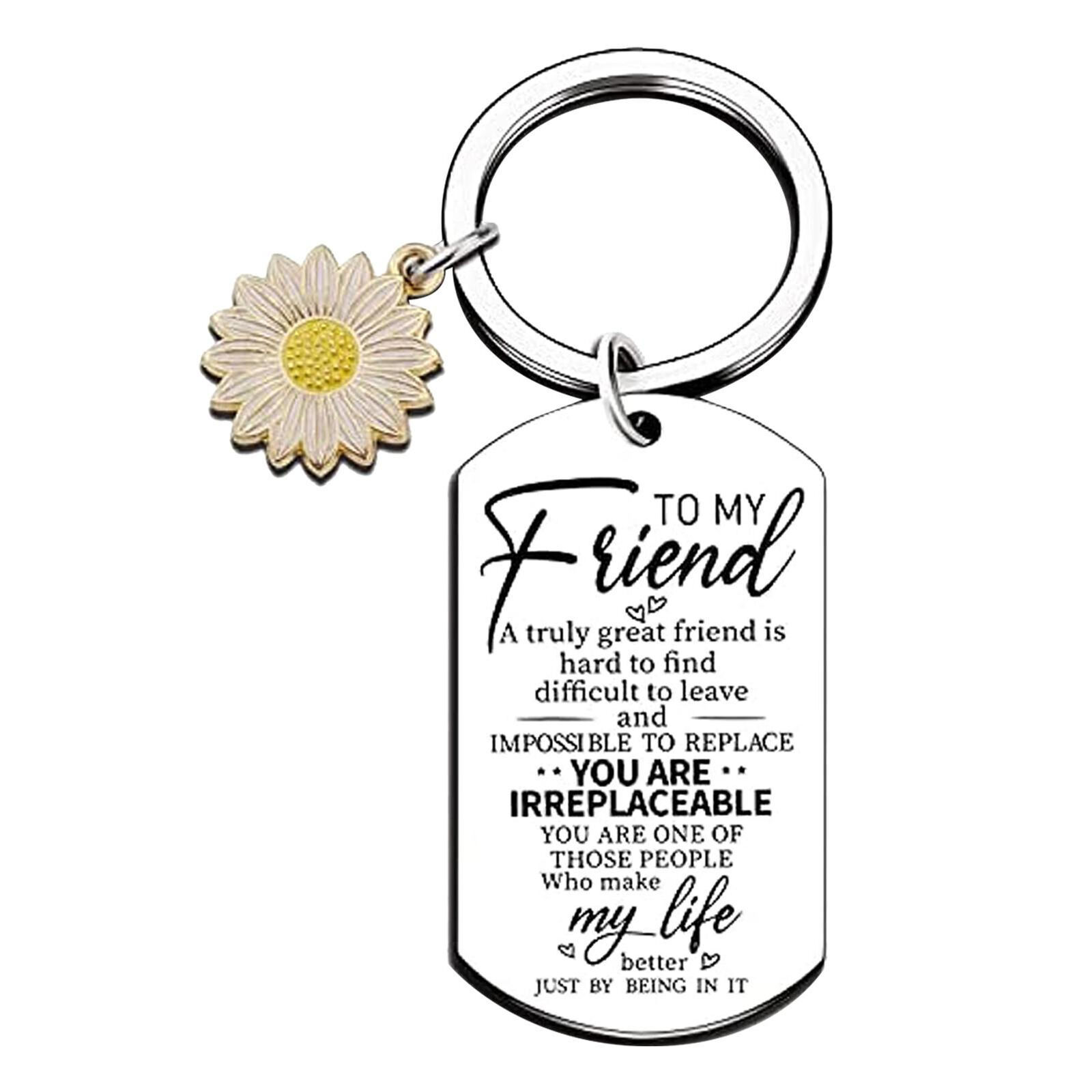 Friendship Keychain Stainless Steel True Friendship Key Ring To My Friend Gift