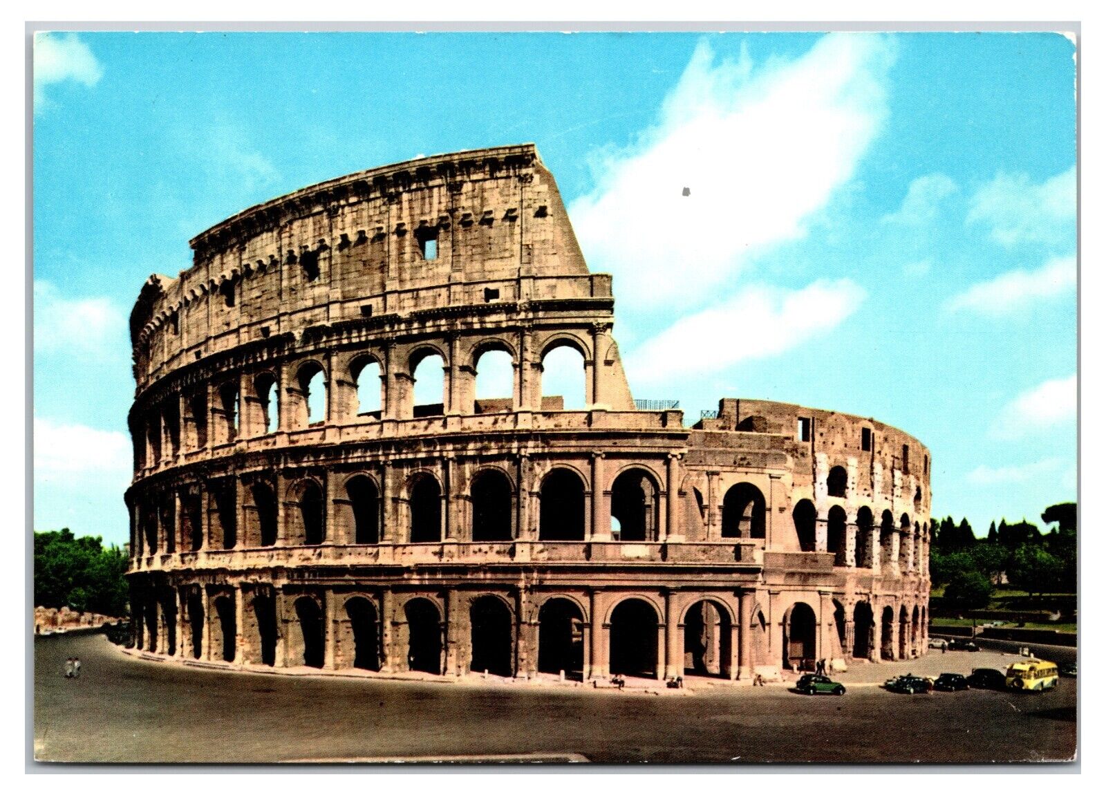 Vintage 1970s - View of The Coliseum - Rome, Italy Postcard (UnPosted)