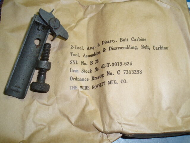 M1 carbine, assy. & disassy. bolt tool, WW2 (cd 5C1)