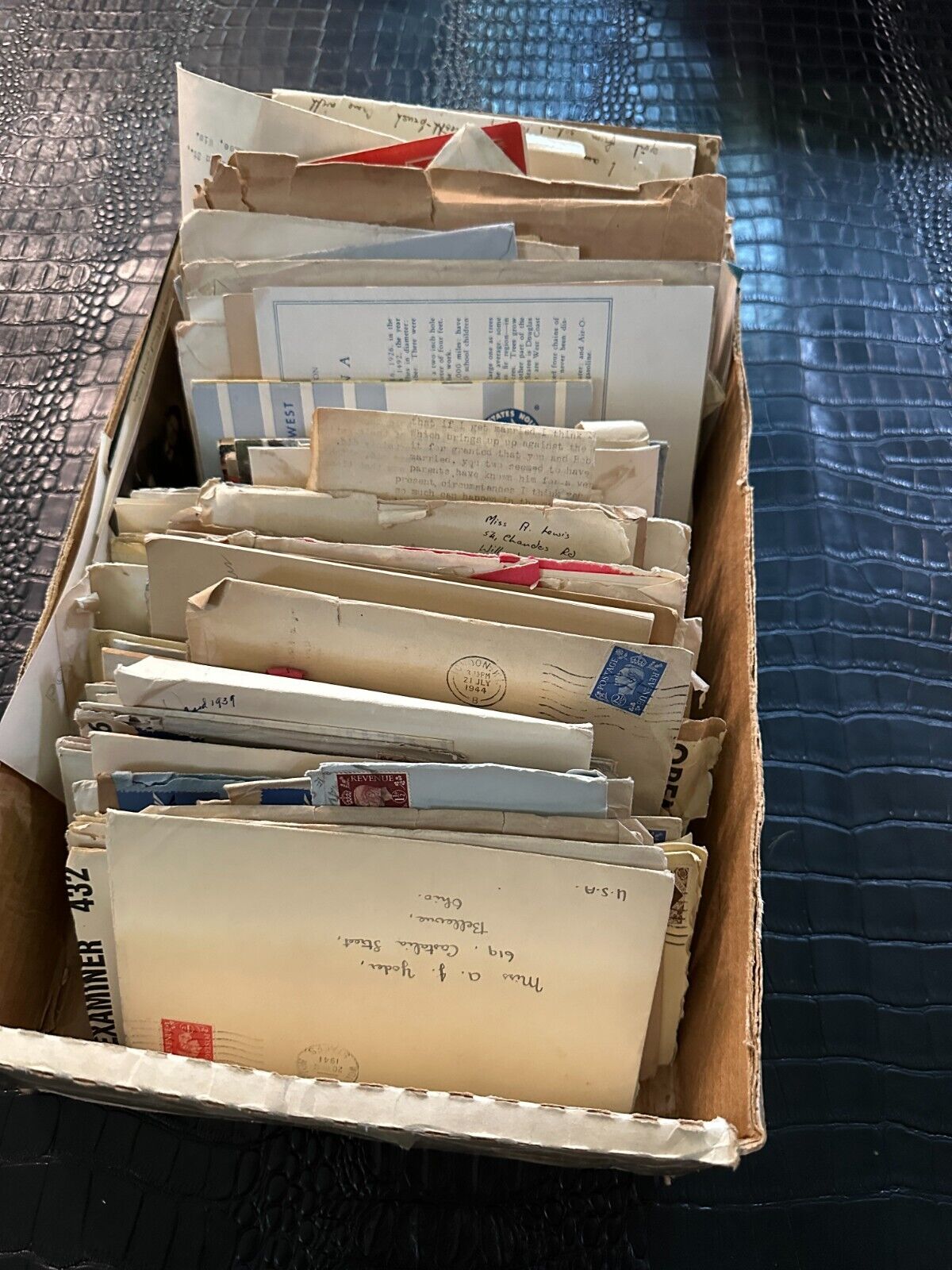 Large lot of vintage EPHEMERA - envelopes/letters/postcard folders, etc (NBS-C)