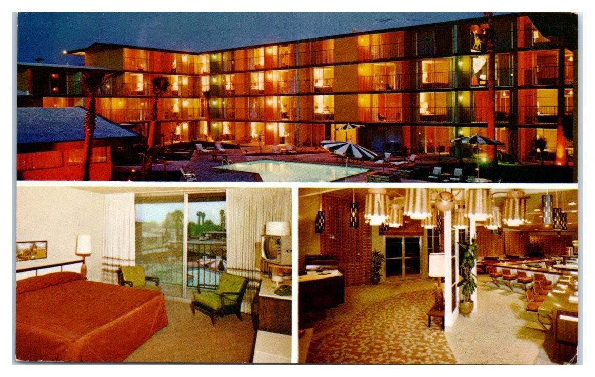 1960s Caravan Inn, Riverside, CA Postcard