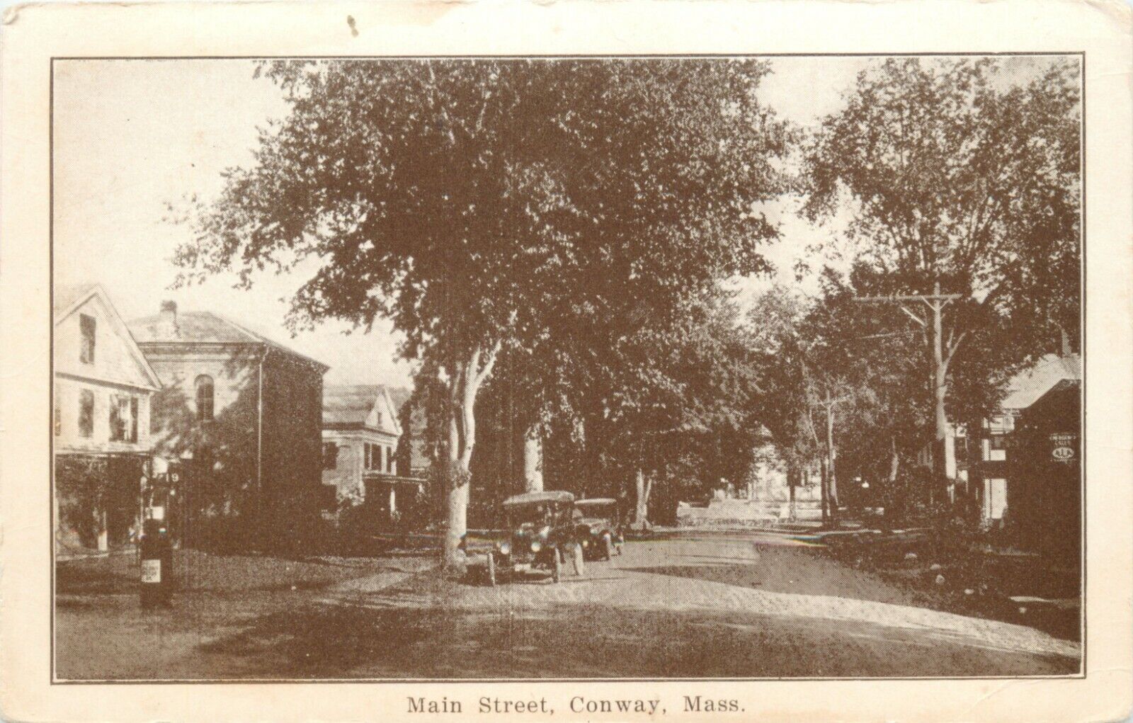 A View Of Main Street, Conway, Massachusetts MA 