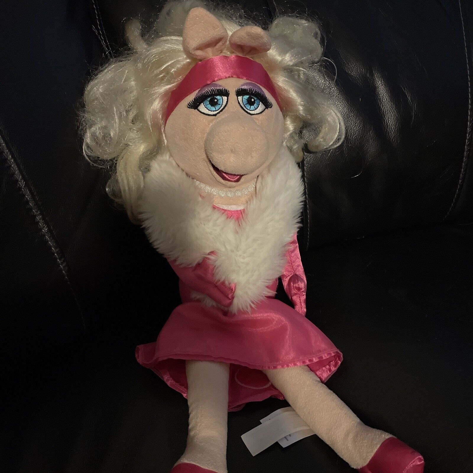 Big MISS PIGGY Muppets Plush Stuffed Animal Authentic DISNEY Store Toy - Henson