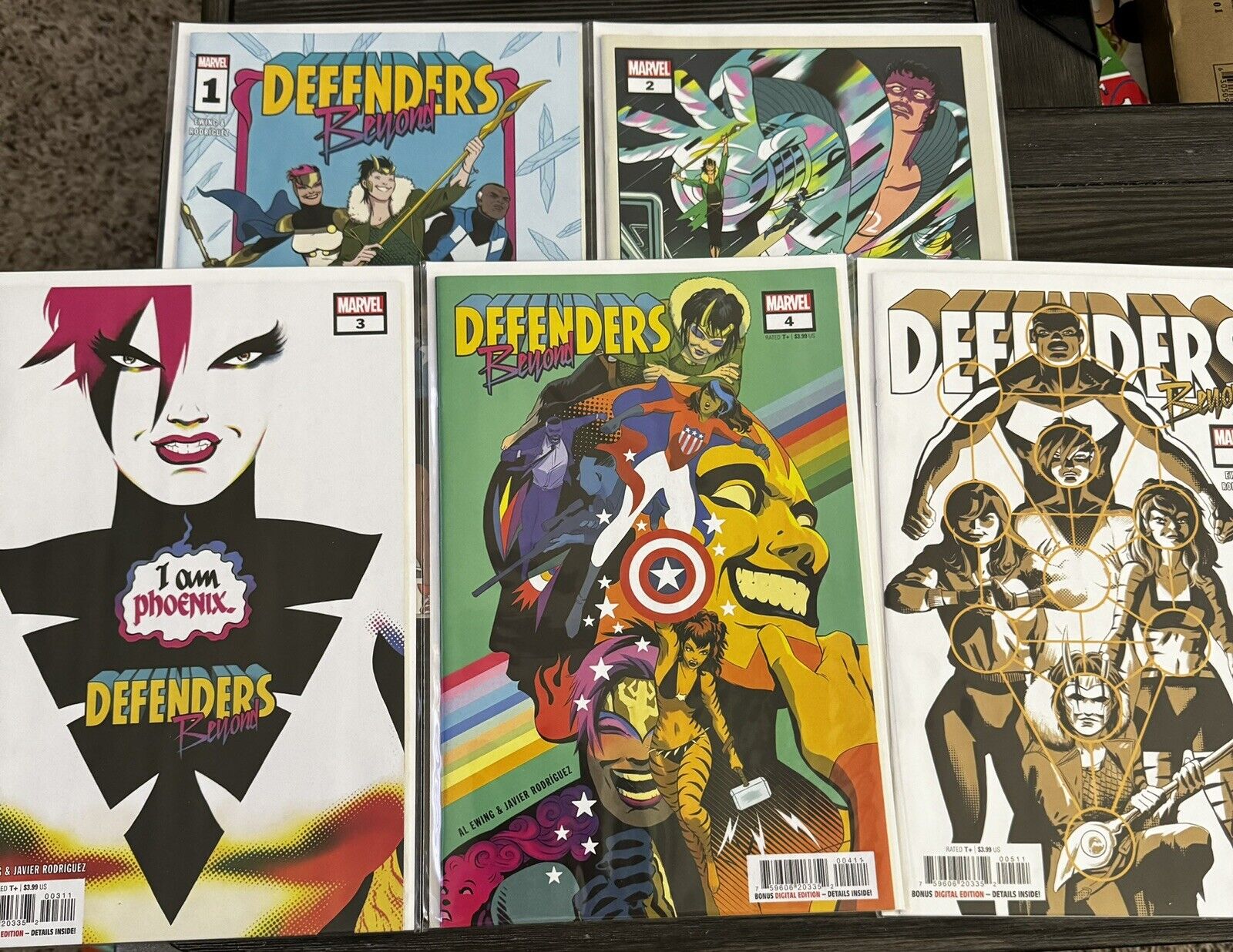 Defenders Beyond 1-5 Complete Comic Set, Ewing & Rodriguez, Marvel Collection