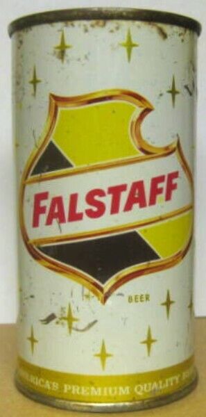 FALSTAFF BEER ss 11oz Flat Top Beer CAN, San Jose, CALIFORNIA 7 cities listed