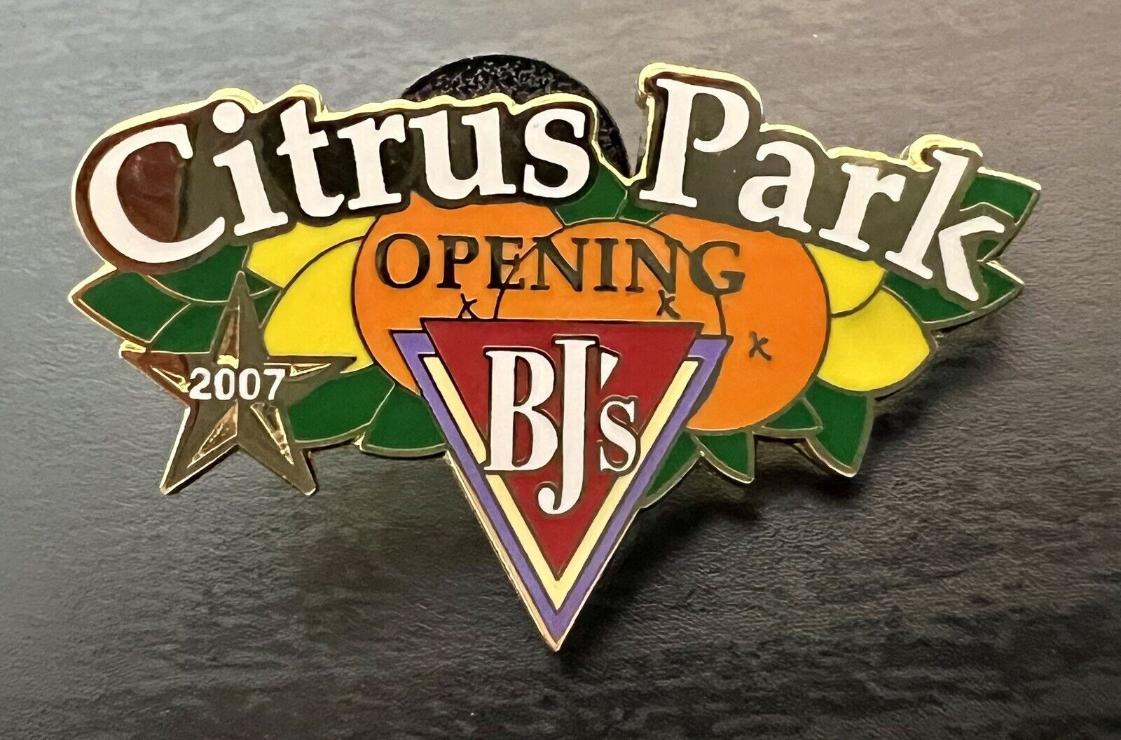 BJ’s Restaurant 2007 Citrus Park Opening Pin RARE