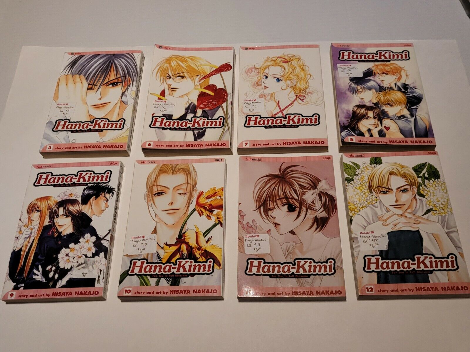 Hana Kimi Manga Volumes 3, 6-12 Shojo Viz Media Hisaya Nakajo 8 Total Books