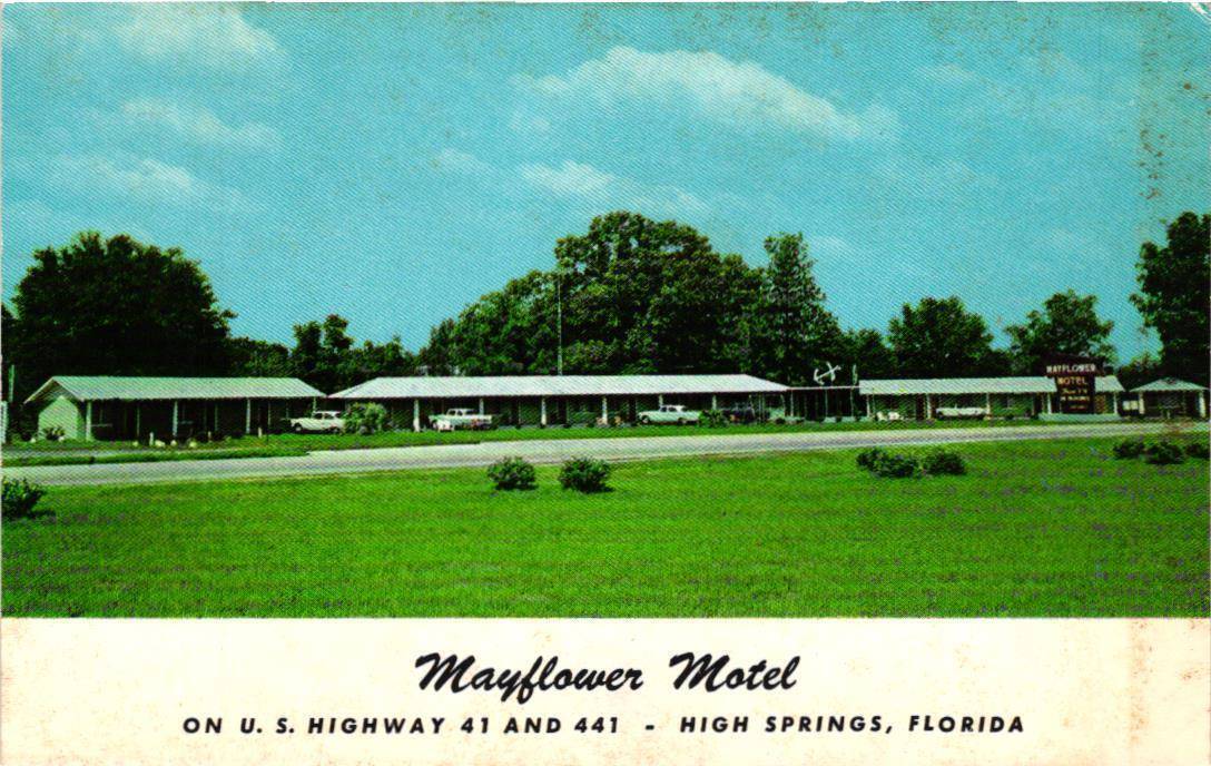 Mayflower Motel High Springs Florida Postcard