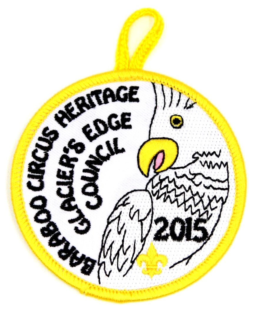 2015 Baraboo Circus Heritage Glacier's Edge Council Patch Wisconsin Boy Scouts