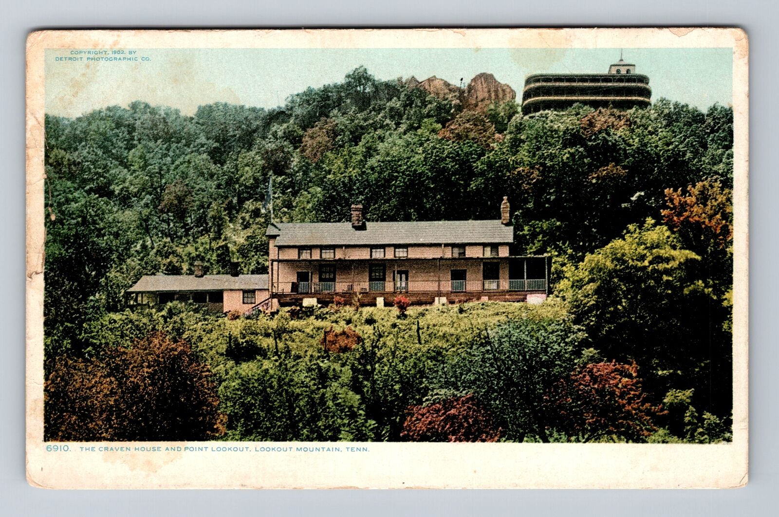Lookout Mountain TN-Tennessee, Craven House, Point Lookout Vintage Postcard
