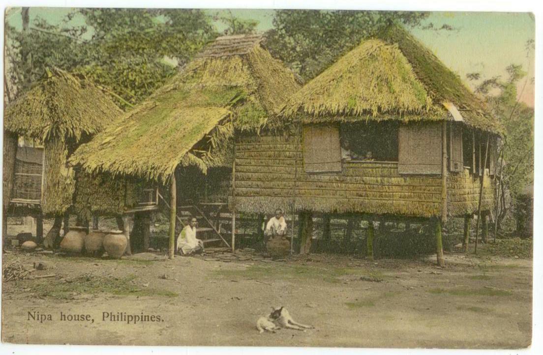 c1910 Philippines Nipa House