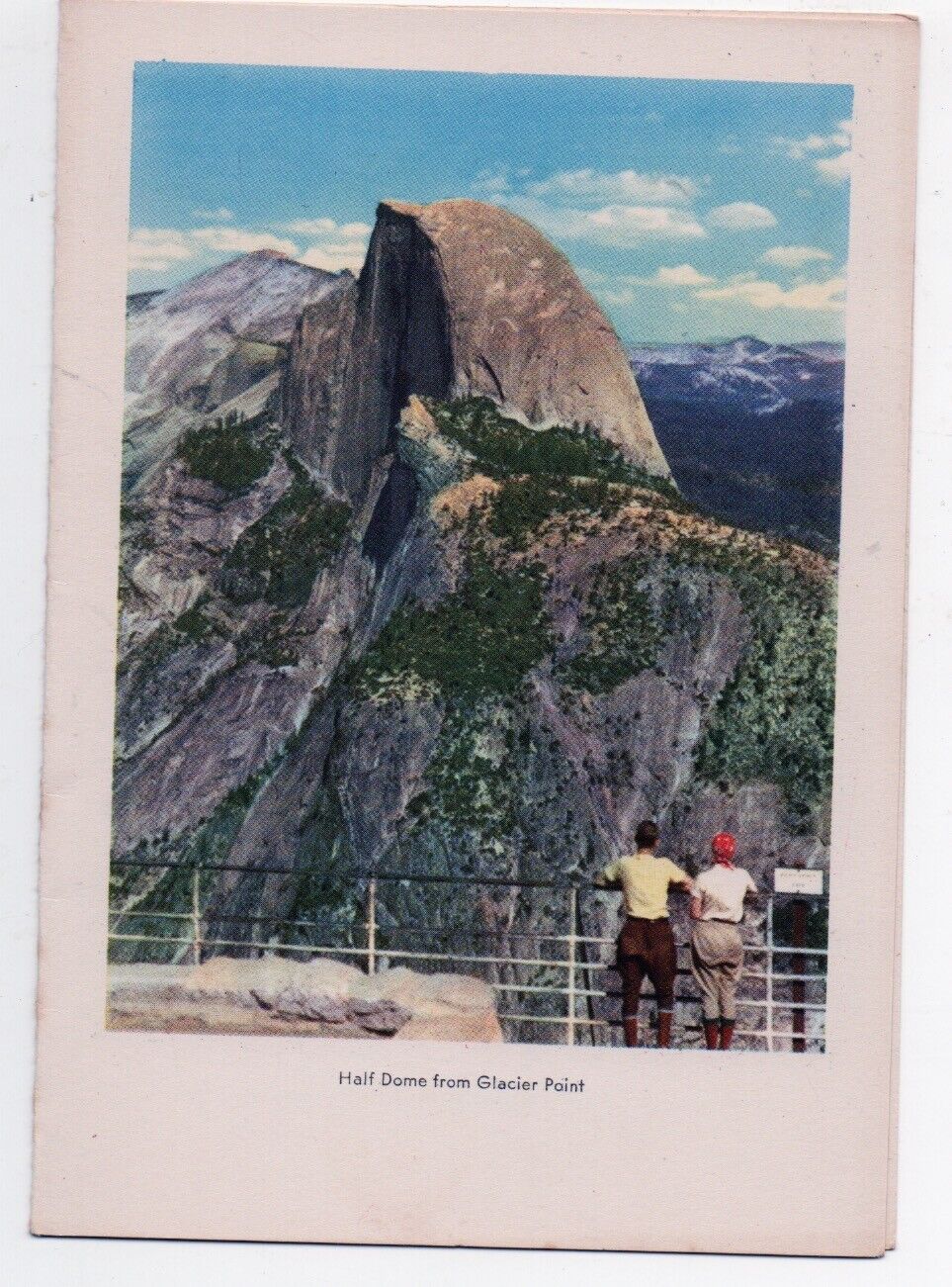 1948 Camp Curry Yosemite National Park Breakfast Menu showing Half Dome