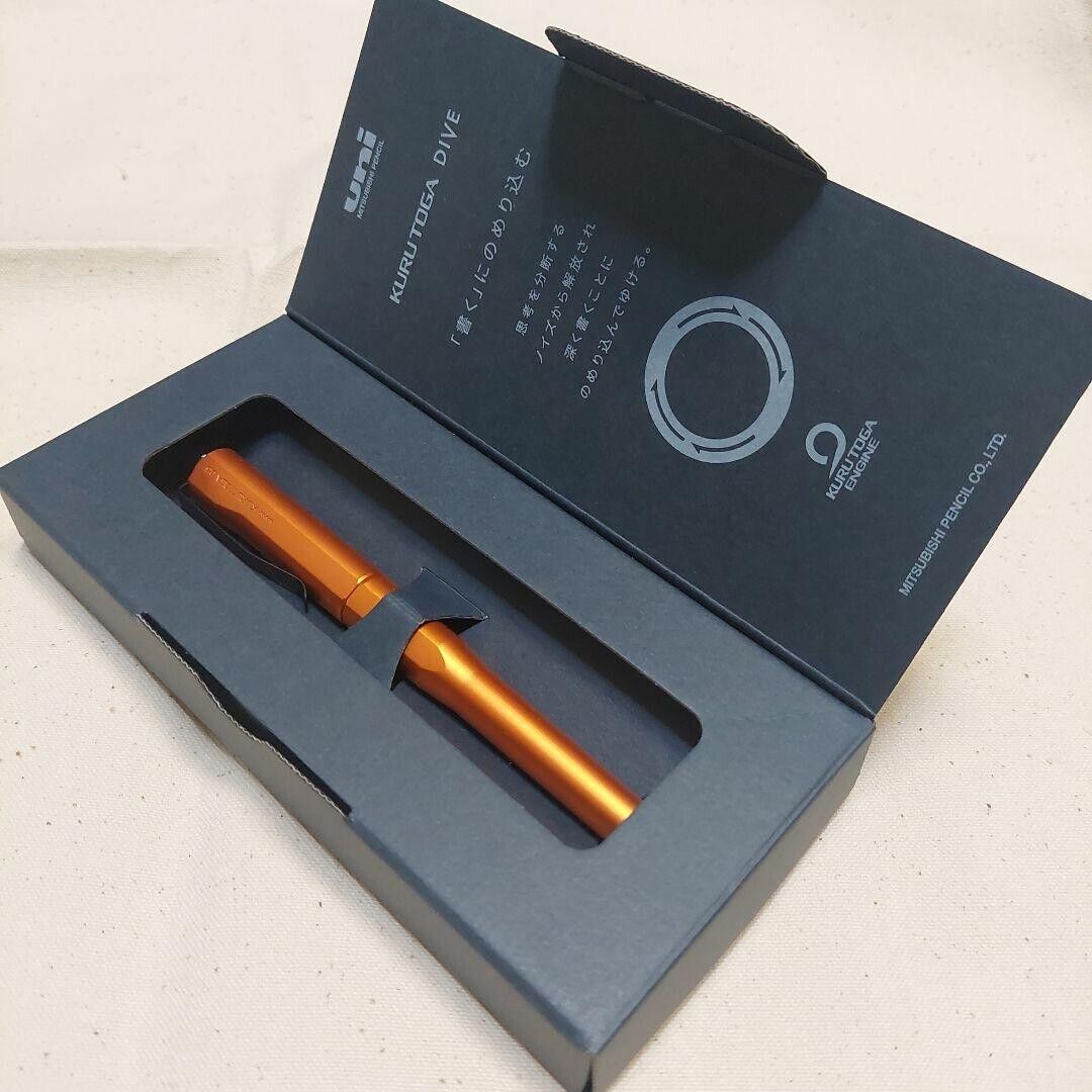 Uni Kuru Toga Dive Mechanical Pencil 0.5mm Twilight Orange M5-5000 Mitsubishi