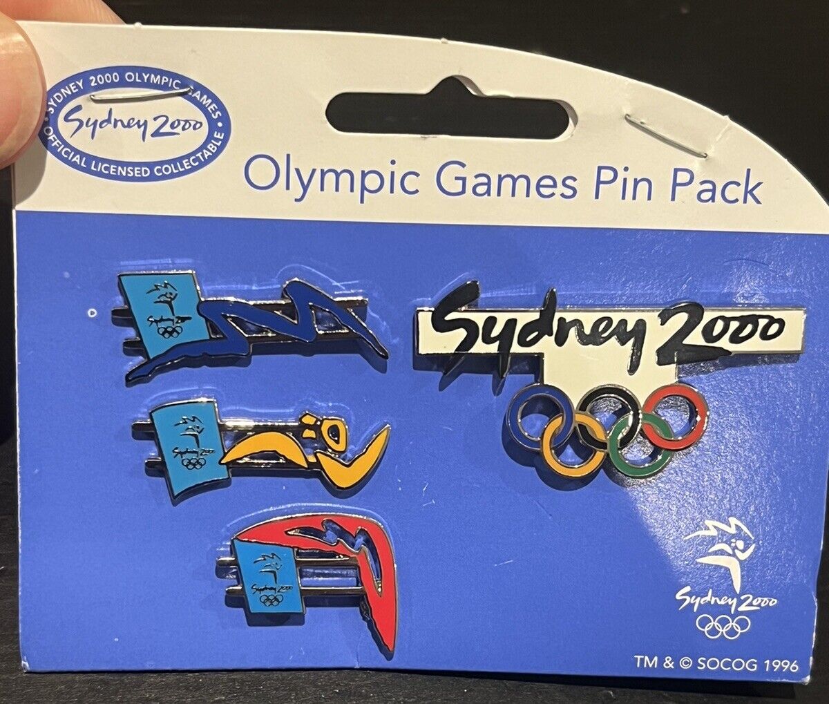 Vintage Olympic Games Pin Pack Sydney 2000 4xpin Rare Made In Taiwan