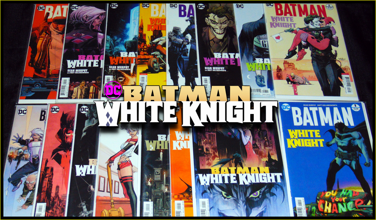 BATMAN WHITE KNIGHT #1-8 (2017) COMPLETE A+B VARIANTS SET LOT OF 16 DC COMICS NM