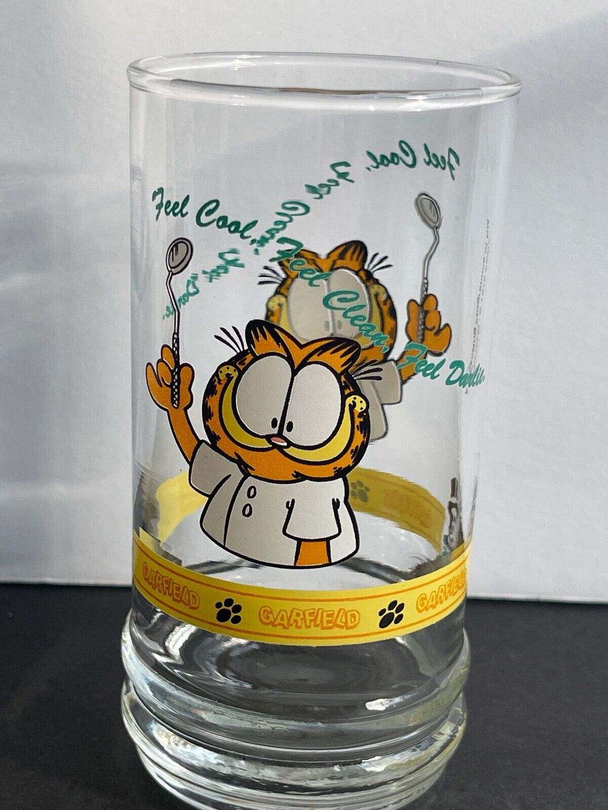 1978 Garfield Dental Darlie Glass 1 of 3 from Limited Edition - Replacement-Rare