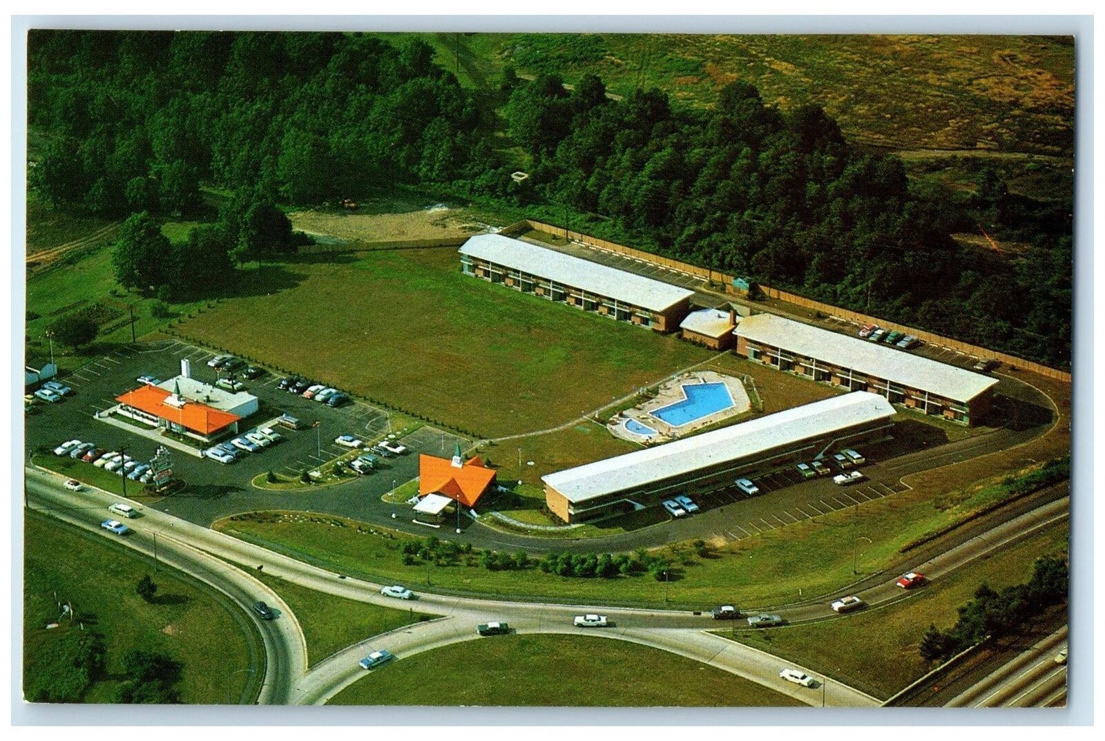c1950\'s Howard Johnson\'s Motor Lodge & Restaurant View Clark New Jersey Postcard