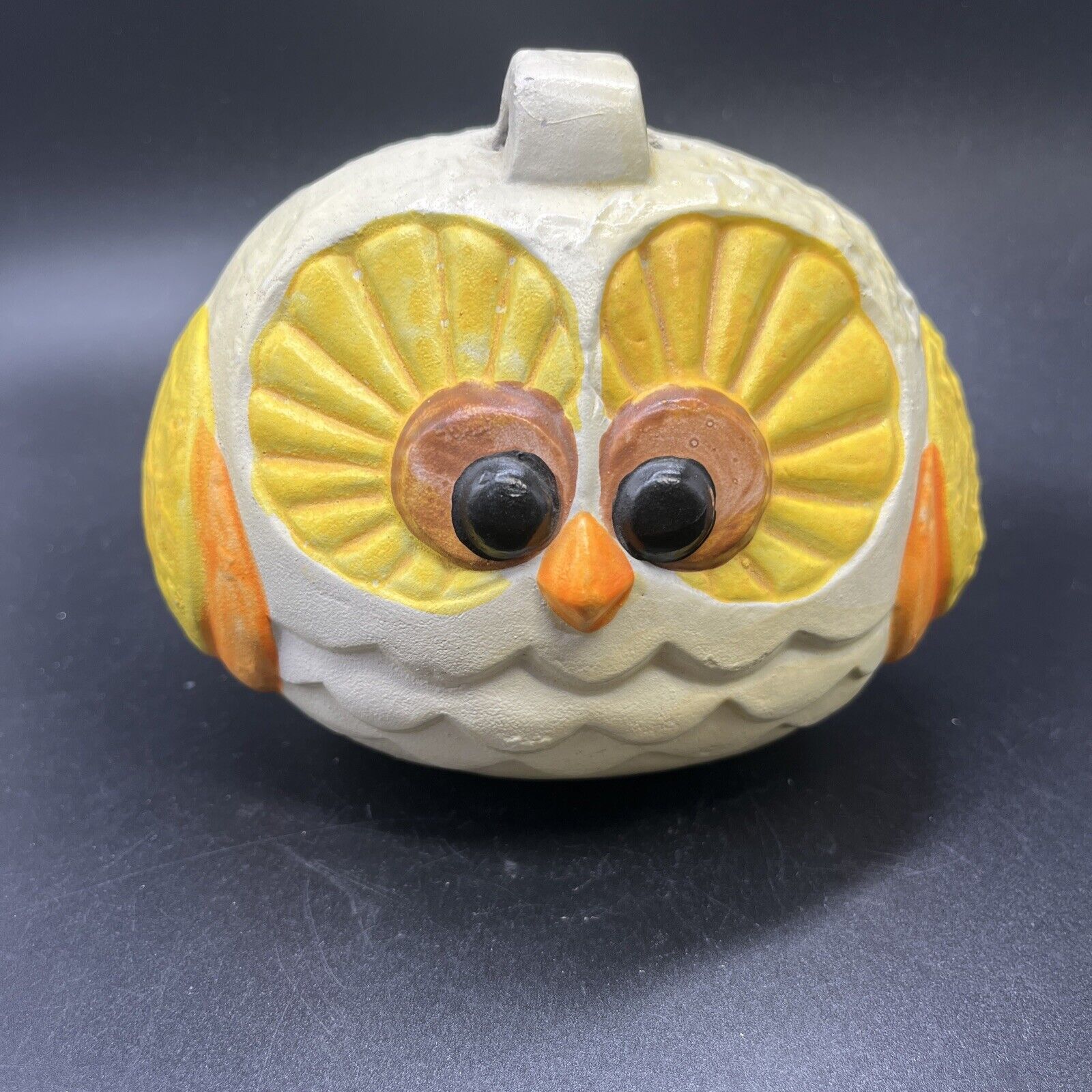 Vintage MCM Kitschy Owl Hanging Coin Piggy Bank 1960’s 1970s
