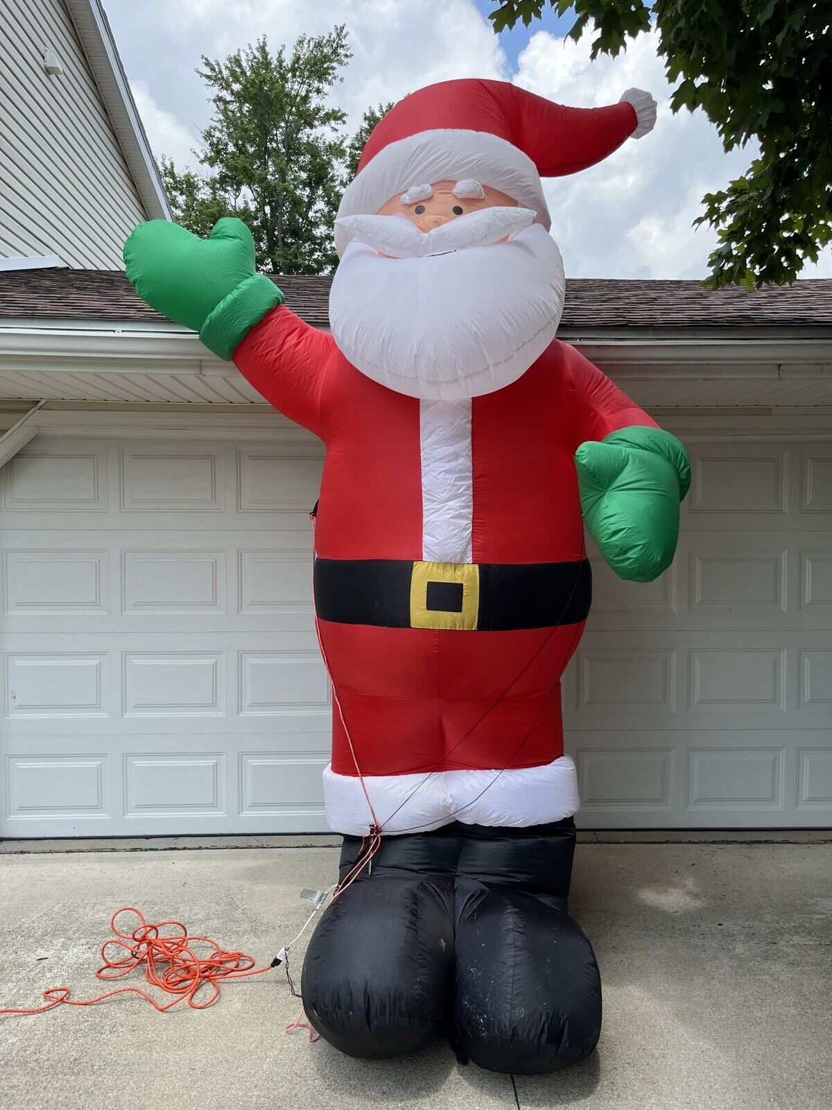 Holiday Living Gemmy Santa Claus - 12 Foot Tall Inflatable Airblown Christmas