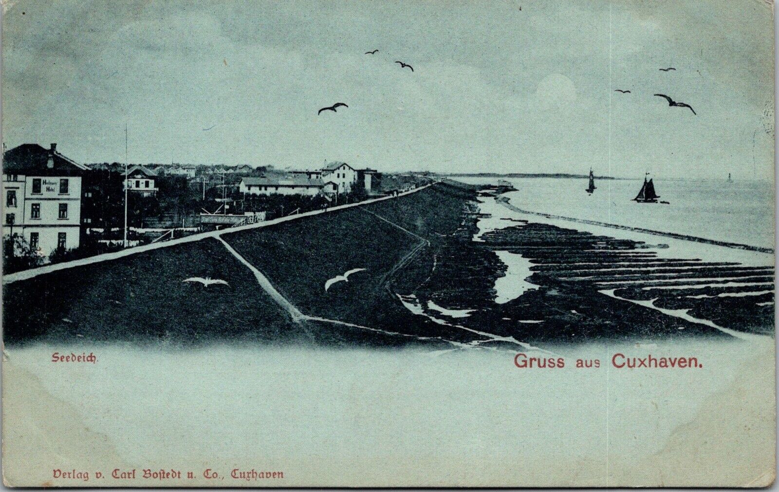Vintage Postcard~Greetings From Cuxhaven, Germany~Undivided Back~Postcard KB7