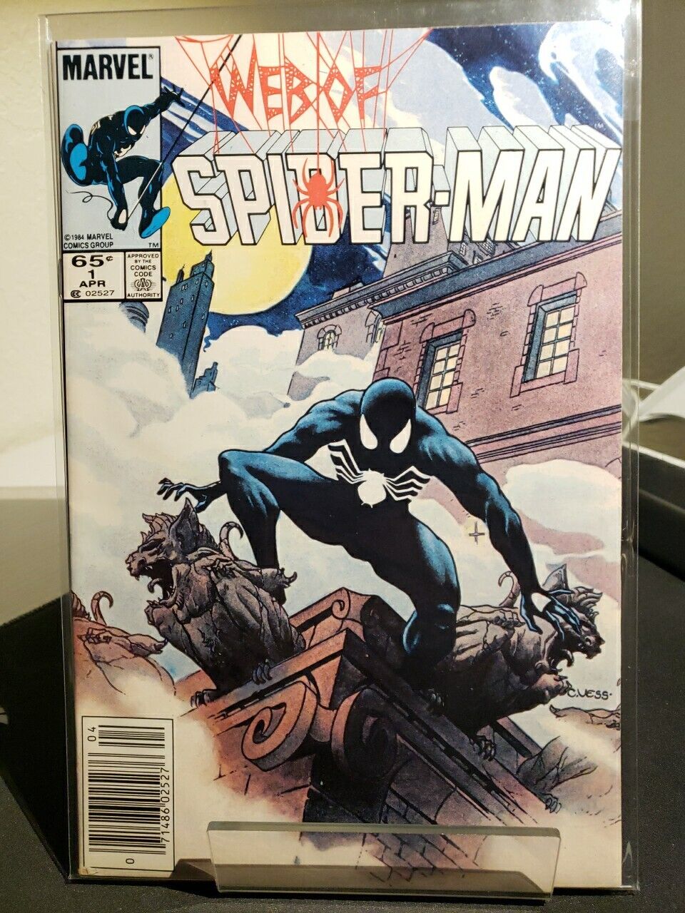 Web of Spider-Man #1- Newstand Variant (Marvel Comics April 1985)