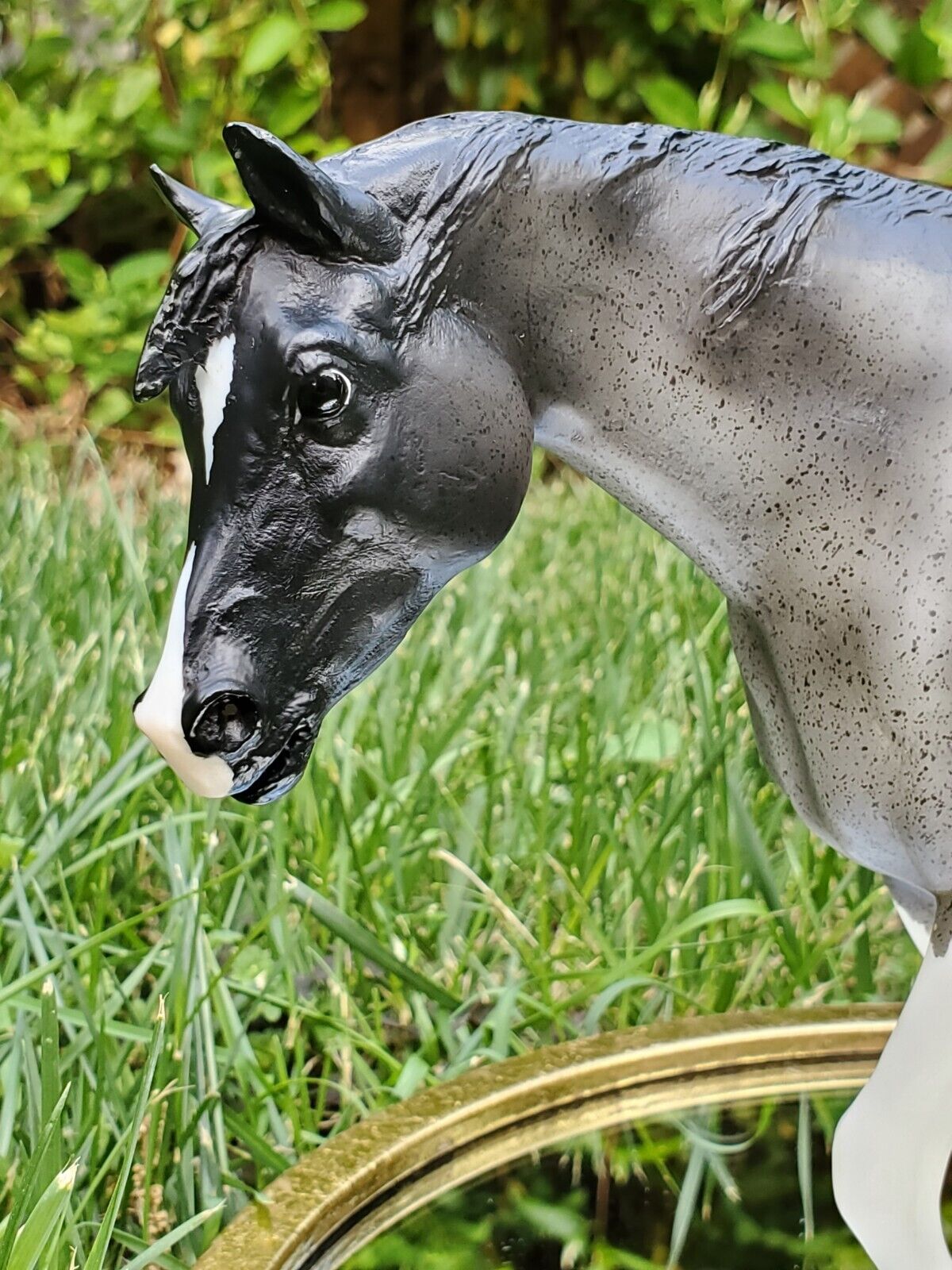 Breyer Shasta Moon Blue Roan Pinto Indian Pony Traditional Horse 1363