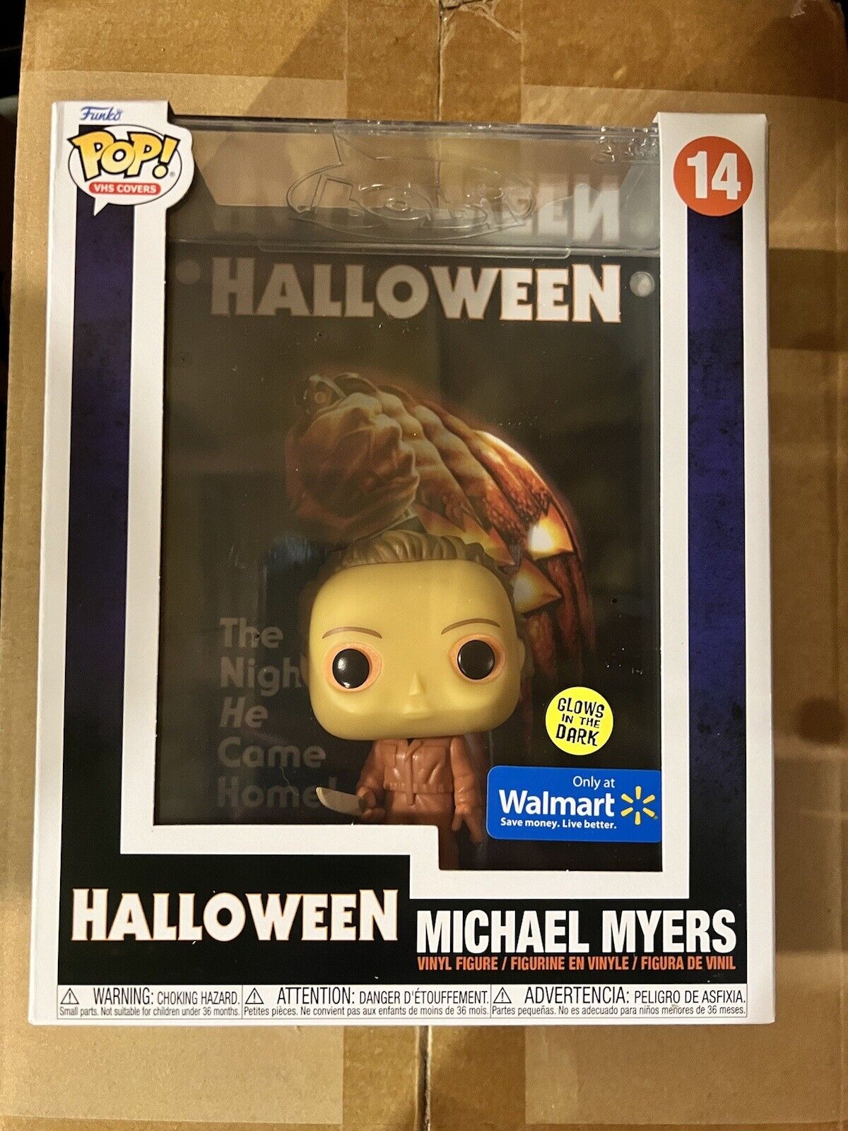 Funko Pop Halloween GITD glow dark Michael Myers Horror Movie Walmart #14 VHS