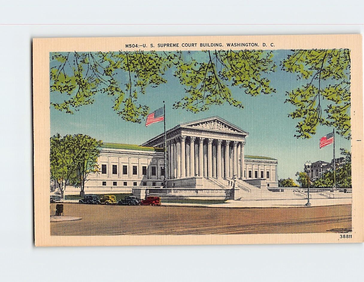 Postcard US Supreme Court Building Washington DC USA