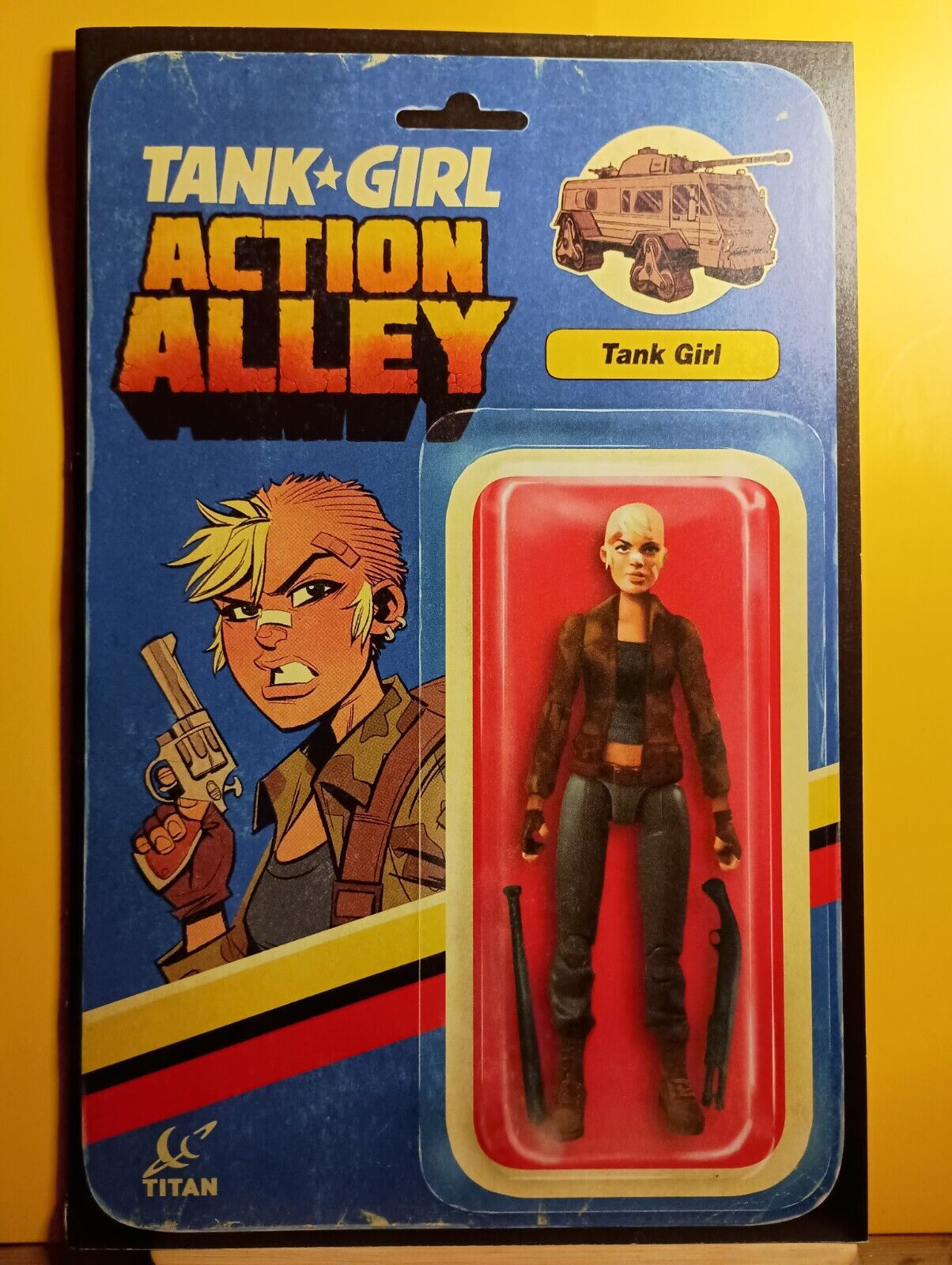 2019 Titan Comics Tank Girl Action Alley 1 Brett Parson Action Figure Cover Vari