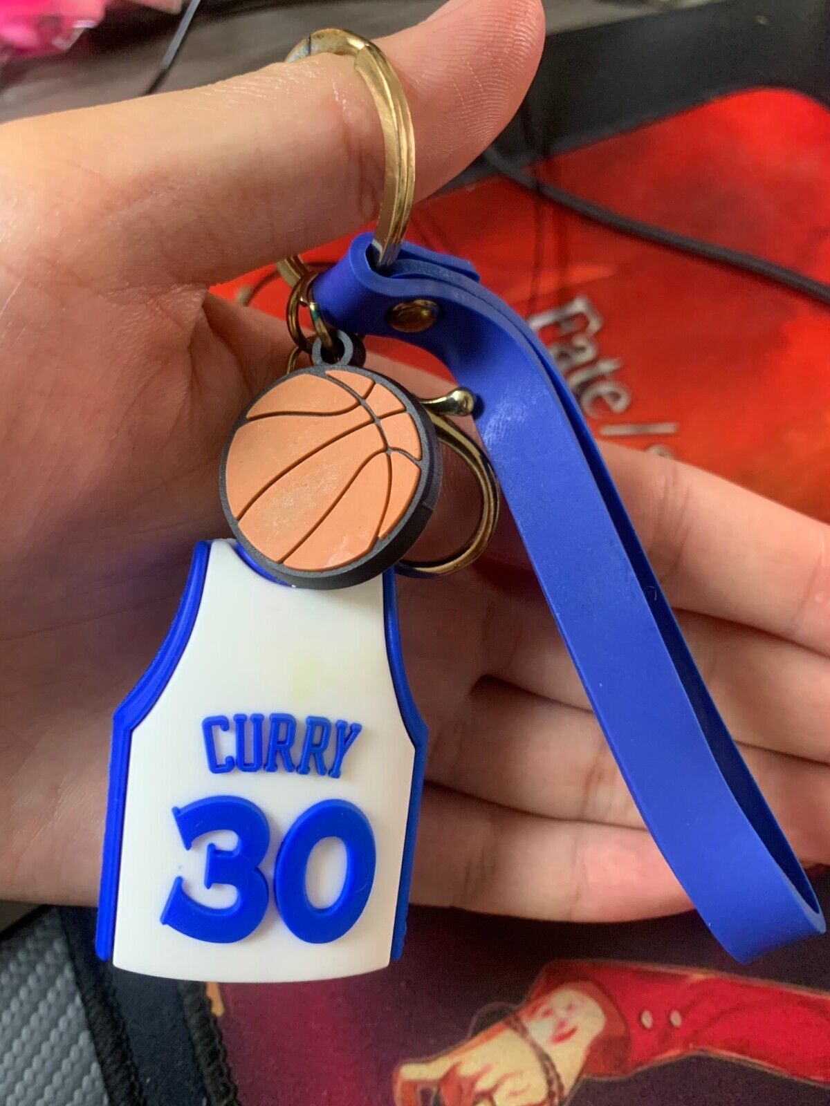 Fashion NBA basketball cartoon key chain