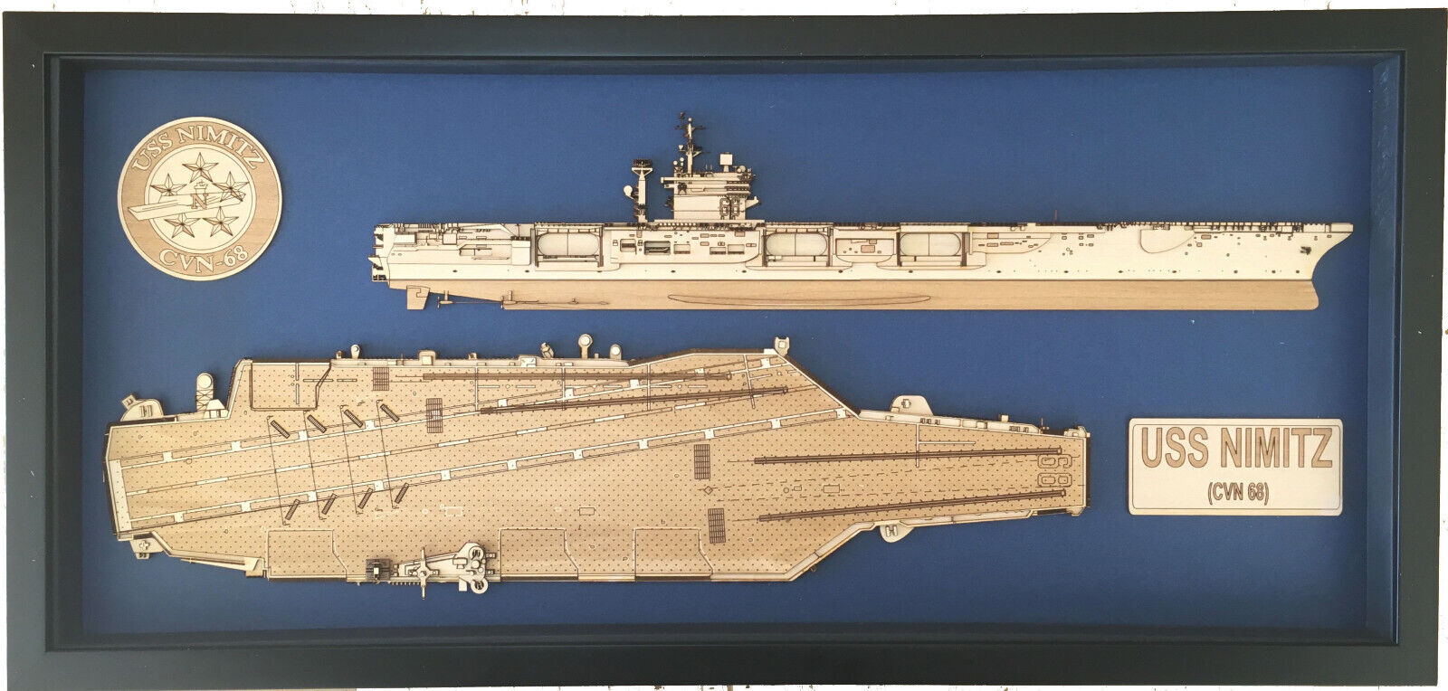 USS Nimitz (CVN-68) Wood Model