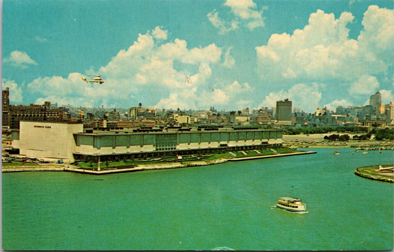 McCormick Place Chicago Illinois IL Lake Michigan 1965 Chrome Postcard