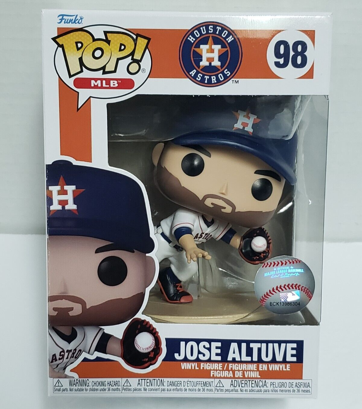 JOSE ALTUVE - Houston Astros - Funko POP MLB #98 Collectible Vinyl Figure NEW
