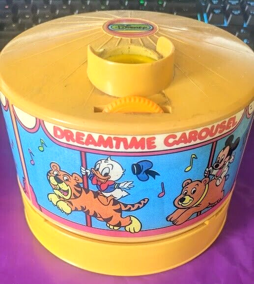 Disney Dreamtime Carousel Music Projector w/3 disks  Music Plays Lights Untested