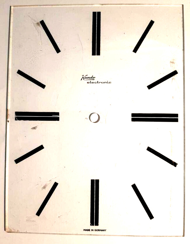Kundo Electronic Plastic Clock Face Dial Made in Germany sure to impress