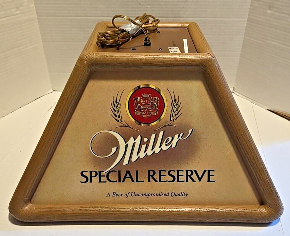 Rare Vintage 1983 Miller Special Reserve Beer Hanging Bar Light