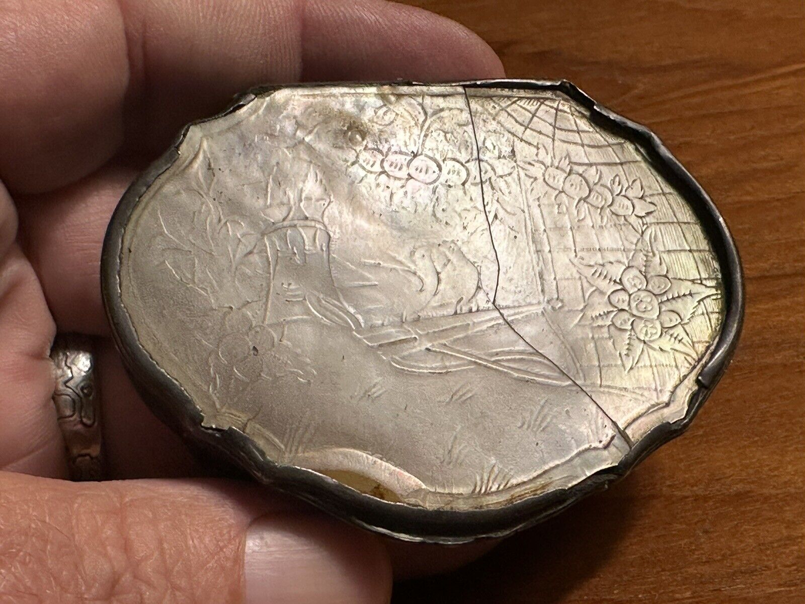 Early 18th Century Silver & MOP Snuff Box 