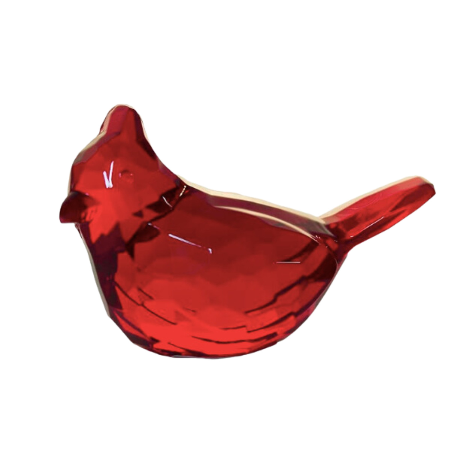 Ganz Crystal Expressions Faceted Acrylic CARDINAL Figurine 2 1/2\