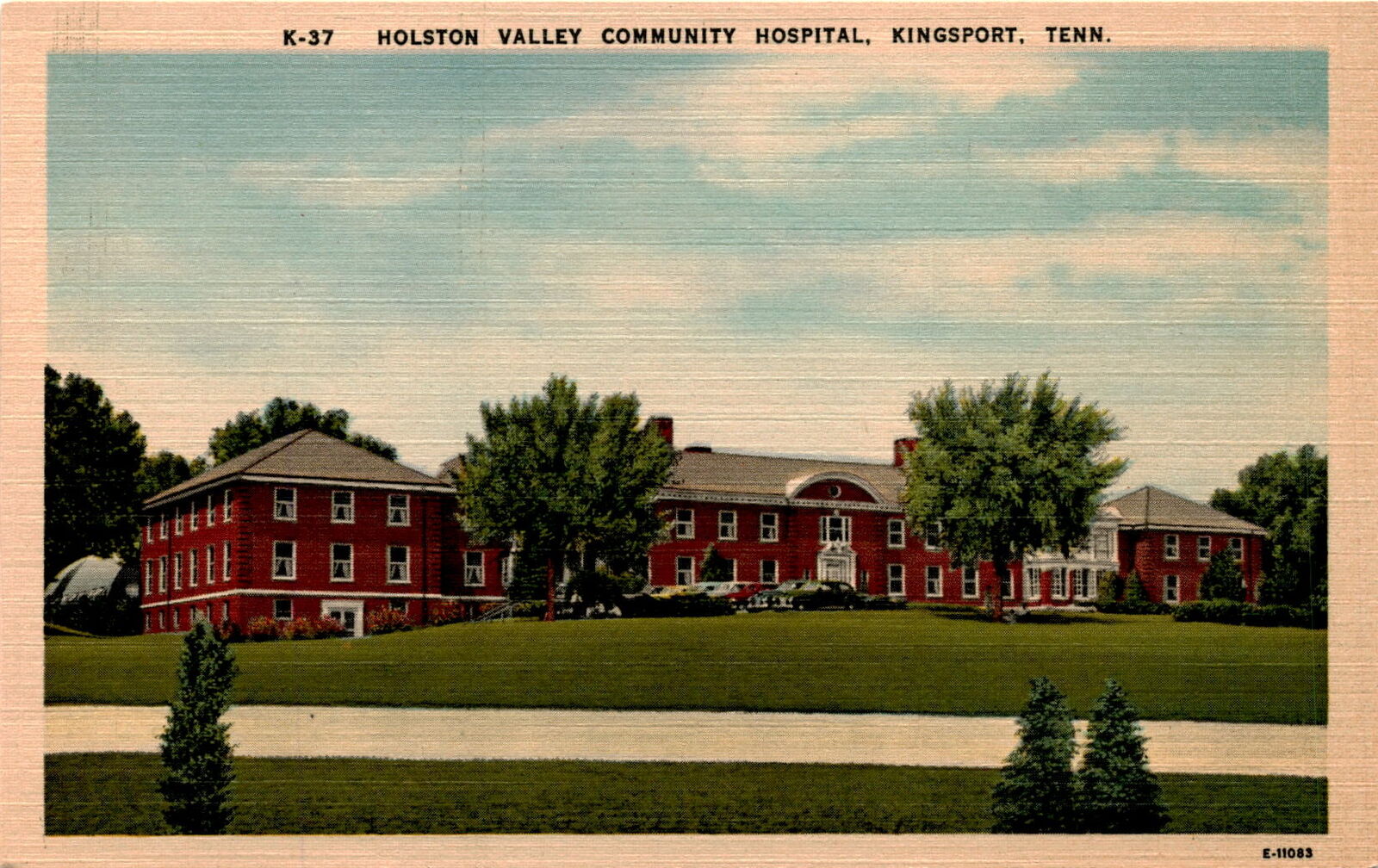 Holston Valley Community Hospital, Kingsport, Tennessee, Asheville Postcard