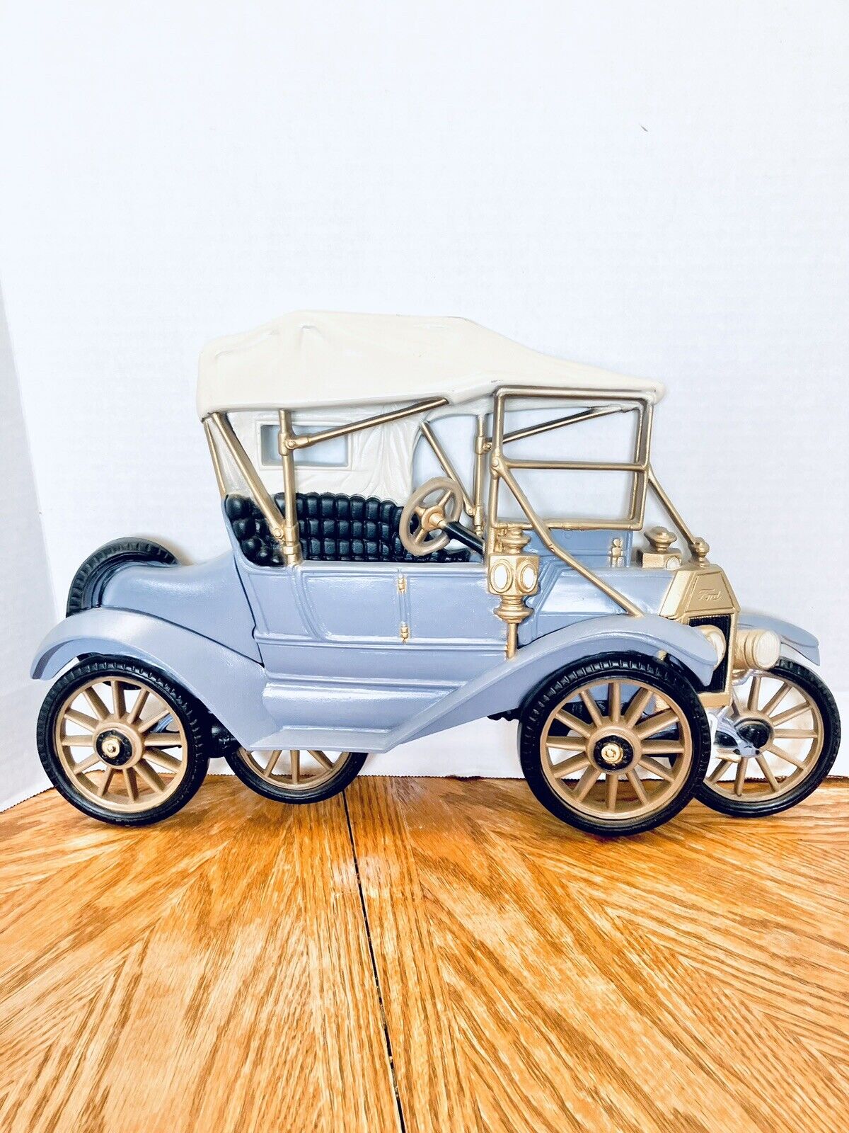 Burwood Products 1977 Model T Ford Blue Wall Hanging 18in Long