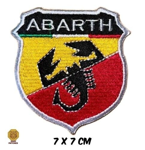 ABARTH Racing Car Brand Logo Embroidered Iron on Patch Sew On Badge